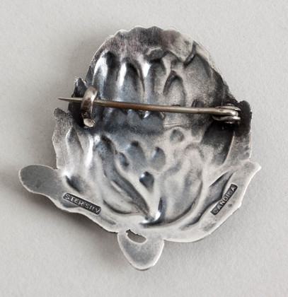 Candida Sterling Silver Protea Brooch - Joe Calafato