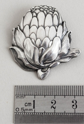 Candida Sterling Silver Protea Brooch - Joe Calafato