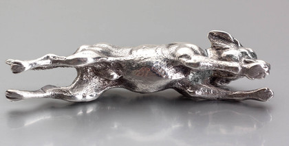 Victorian Novelty Cast Silver Dog Pepper - Thomas Johnson, Frederick Edmonds