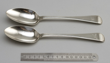 Rare Cape Silver Old English Thread Tablespoons (Pair) - Johannes Combrink, Cape Stub