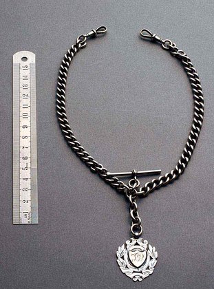 Silver Albert Watch Chain (double)