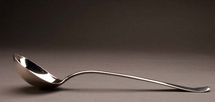 Rare Rattail Brittania Silver Hanoverian Serving Ladle - George I