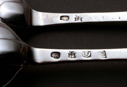 Scottish Silver Hanoverian tablespoons (pair)