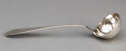 Austro-Hungarian Antique Ecclesiastical Silver Sifter or Strainer Ladle - Ukrainian Silver, Lemberg, Lviv