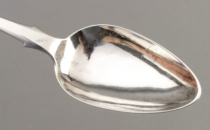Rare Canadian Silver Tablespoon - Salomon Marion, Montreal (2 of 3)