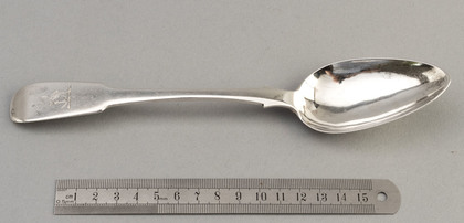 Rare Canadian Silver Tablespoon - Salomon Marion, Montreal (2 of 3)