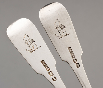 Canadian Silver Tableforks (Pair) - George Savage Montreal (2of2)