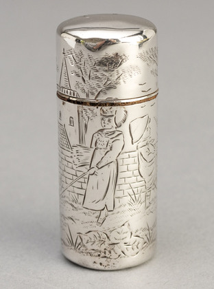 Sampson Mordan Kate Greenaway Victorian Silver Scent Bottle