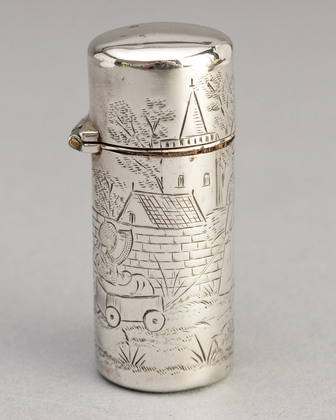 Sampson Mordan Kate Greenaway Victorian Silver Scent Bottle