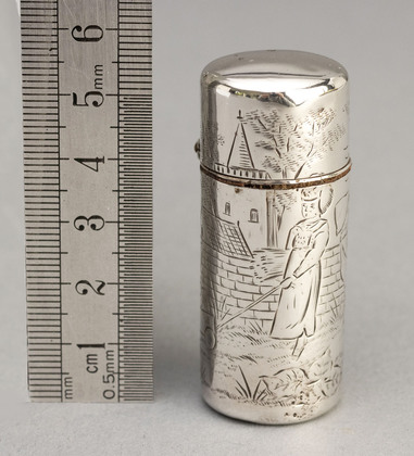 Sampson Mordan Kate Greenaway Victorian Silver Scent Bottle