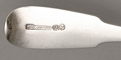 Rare Canadian Silver Tablespoon - Salomon Marion, Montreal (1 of 3)