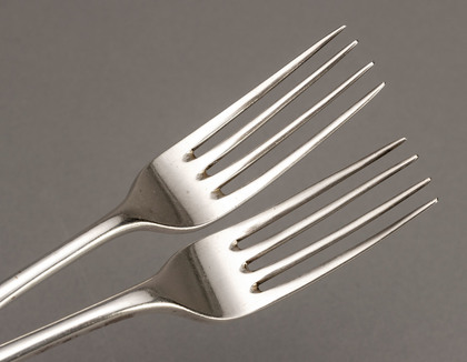 Dutch Silver Hanoverian Tableforks (Pair) - Rudolph Sondag Rotterdam (2 of 2)