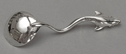 Sarah Jones Sterling Silver Dolphin Salt Spoon