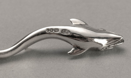 Sarah Jones Sterling Silver Dolphin Salt Spoon