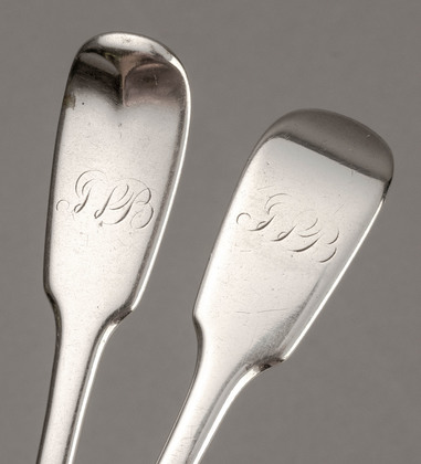 Cape Silver Fiddle Pattern Dessert Spoon & Fork- Fredrik Waldek